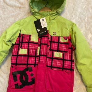 Dc youth snowboarding jacket.